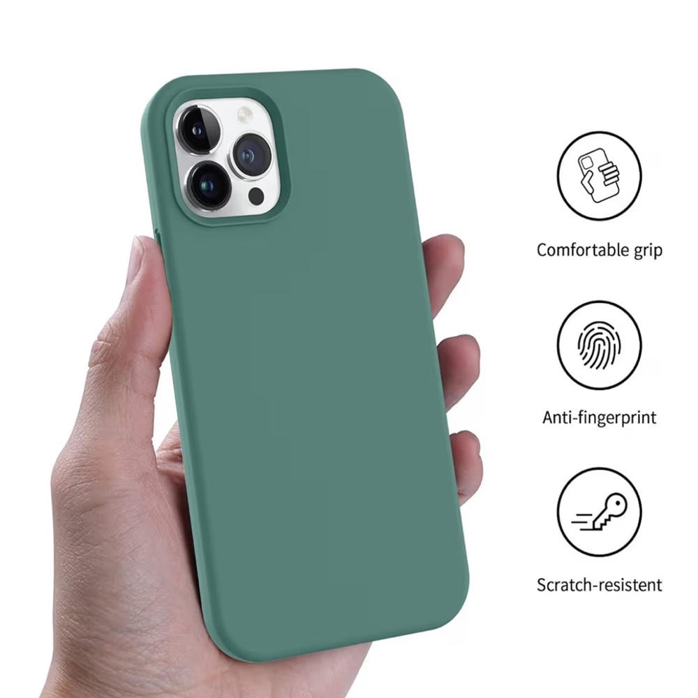 Pine Green Silicone iPhone 12 Pro Case